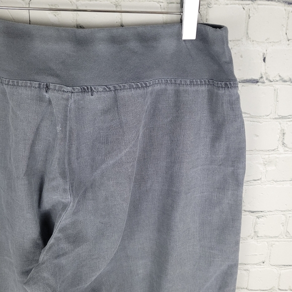 XCVI | linen blend loose wide leg lagenlook pants - Picture 4 of 8